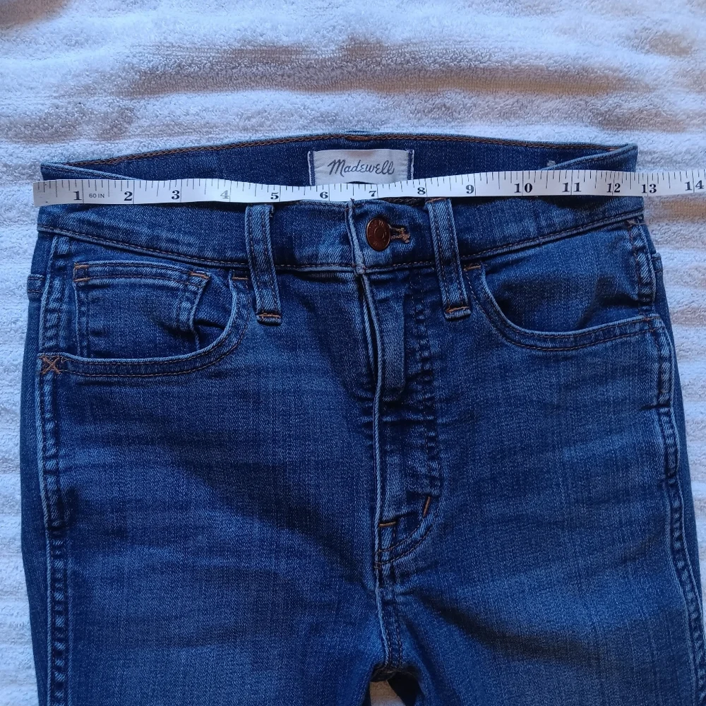 Madewell 10" High-Rise Roadtripper Skinny Jeans. Size 24. - Picture 8 of 9